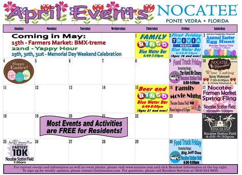 Nocatee Calendar 2022